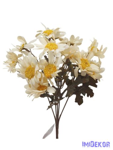 Antik színű kis csokor 28cm - Törtfehér