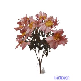 Antik színű kis csokor 28cm - Rózsaszín