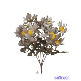 Antik színű kis csokor 28cm - Szürke