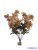 Antik színű kis csokor 28cm 3353 - Barna