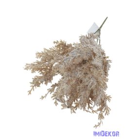 Bolyhos műzöld csokor 34cm 3354 - Barna