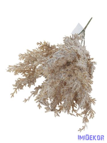 Bolyhos műzöld csokor 34cm 3354 - Barna