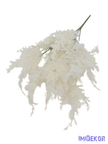 Bolyhos műzöld csokor 34cm 3354 - Fehér