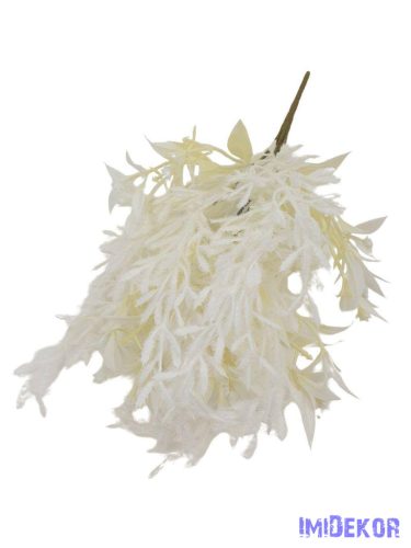 Bolyhos műzöld csokor 32cm 3355 - Fehér