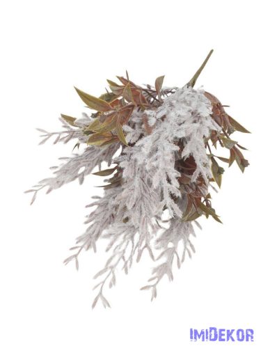 Bolyhos műzöld csokor 32cm 3355 - Szürke