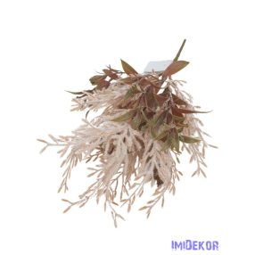 Bolyhos műzöld csokor 32cm 3355 - Drapp