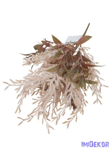 Bolyhos műzöld csokor 32cm 3355 - Drapp