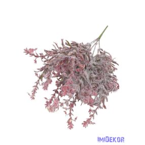 Bolyhos műzöld csokor 34cm 3356 - Bordó