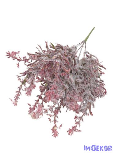 Bolyhos műzöld csokor 34cm 3356 - Bordó