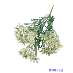 Műzöld csokor 36cm - Fehér