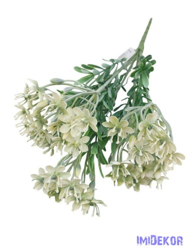 Műzöld csokor 36cm - Fehér