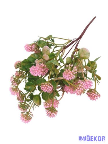 Műzöld csokor 36cm 3370 - Rózsaszín