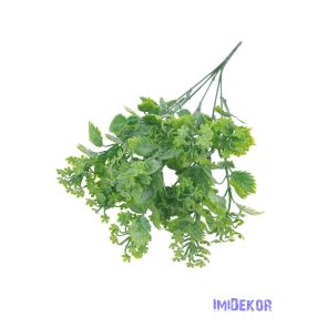 Műzöld vegyes leveles csokor 36cm