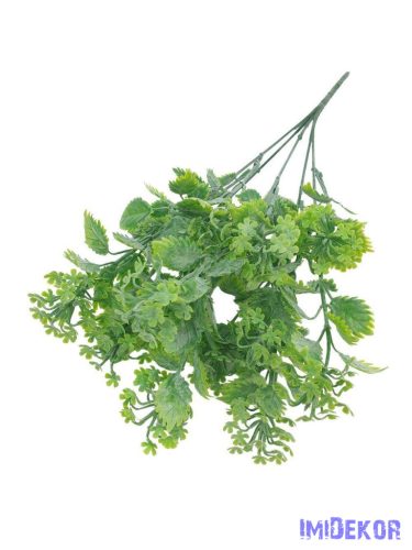 Műzöld vegyes leveles csokor 36cm