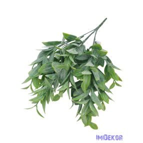 Műzöld hamvas leveles csokor 36cm