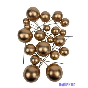 Drótos gömb mix - Arany
