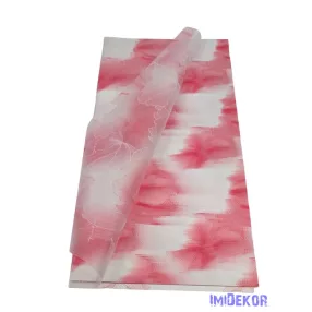   Fólia ív 57x56cm 20db/csomag Hibiszkusz virágmintás - Pink-Fehér