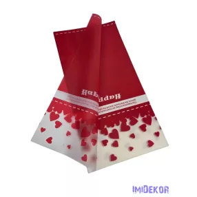 Fólia ív 57x57cm 20db/cs - Happy Valentine