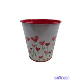 Mintás bádog vödör 10cm - 156
