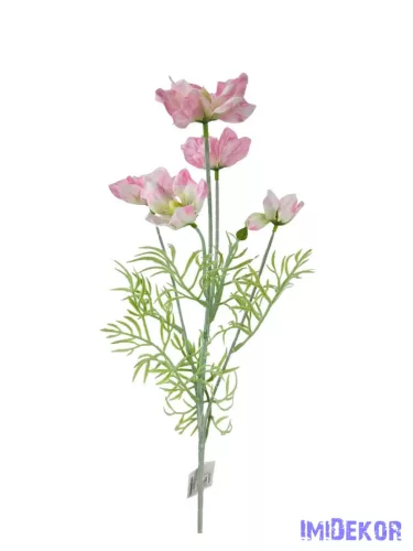 Dupla szirmú 5 szálas virág 61cm - Rózsaszín