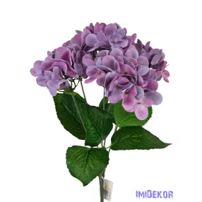 Hortenzia csokor 42 cm - Mályvás Lila