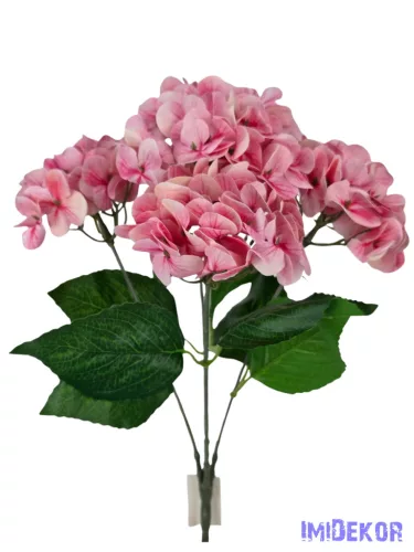 Hortenzia csokor 42 cm - Cirmos Rózsaszín