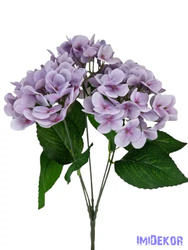 Hortenzia csokor 42 cm - Halvány Lila