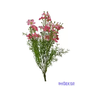 Apró virágos műzöld csokor 40cm - Rózsaszín