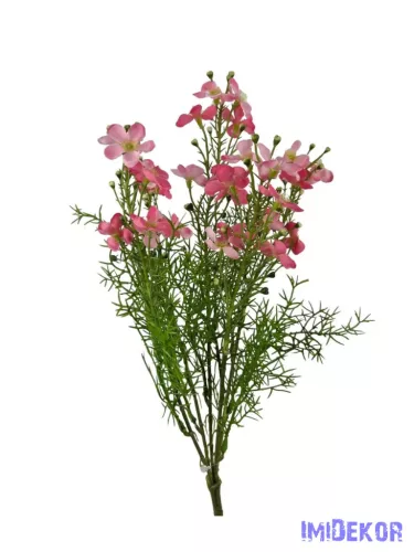 Apró virágos műzöld csokor 40cm - Rózsaszín