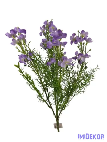 Apró virágos műzöld csokor 40cm - Lila