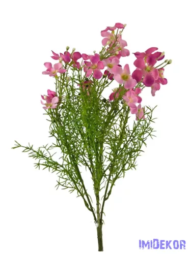 Apró virágos műzöld csokor 40cm - Pink