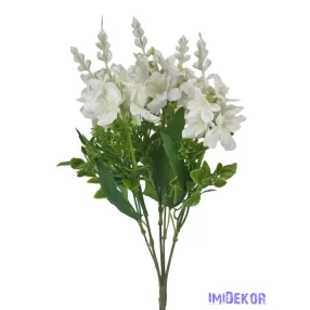 Vegyes színű kicsi csokor 33 cm - Fehér