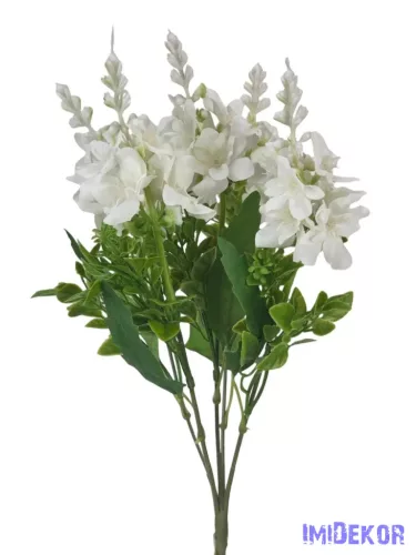 Vegyes színű kicsi csokor 33 cm - Fehér