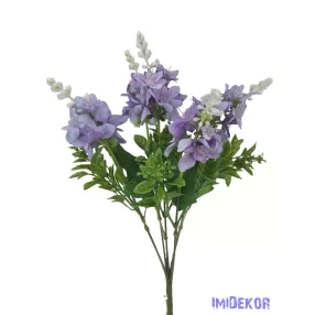 Vegyes színű kicsi csokor 33 cm - Lila