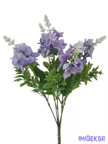 Vegyes színű kicsi csokor 33 cm - Lila