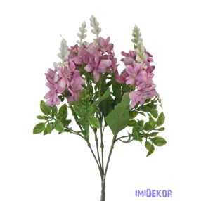 Vegyes színű kicsi csokor 33 cm - Mályva