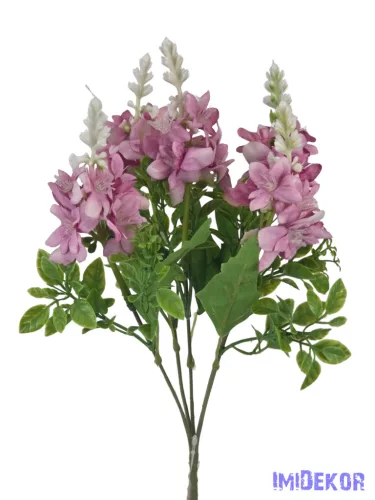 Vegyes színű kicsi csokor 33 cm - Mályva