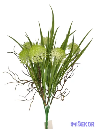Műzöld hagymás csokor 37 cm - Zöld