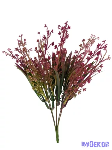 Műzöld bozontos csokor 35 cm - Mályva