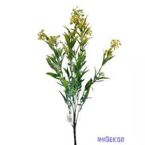 Műzöld színes csokor 54 cm - Sárga