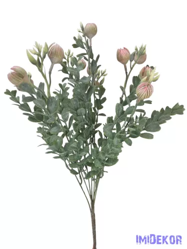 Műzöld bimbós csokor 53 cm - Rózsaszín