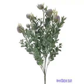 Műzöld bimbós csokor 53 cm - Lila