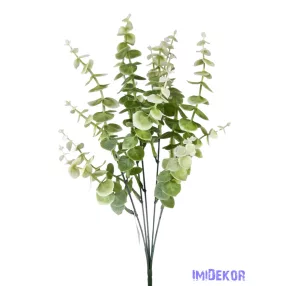 Műzöld eukaliptusz 38 cm - Fehér