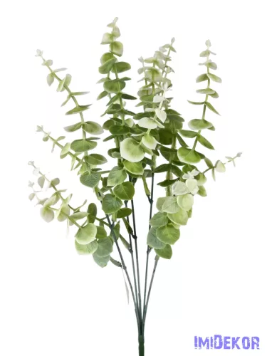 Műzöld eukaliptusz 38 cm - Fehér