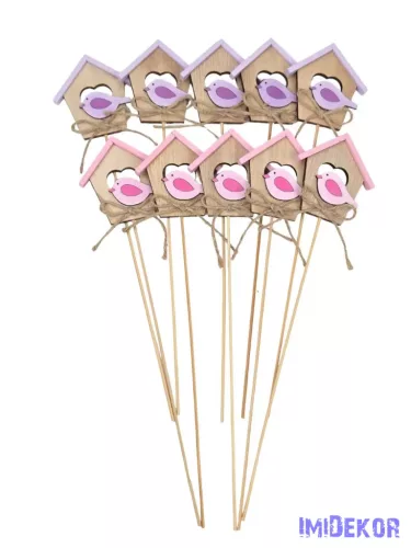 Fa betűző 10db/csomag - Madárház Mix 