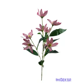Virágos ág 79cm - Rózsaszín
