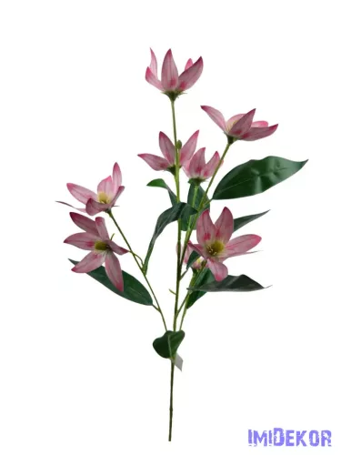 Virágos ág 79cm - Rózsaszín