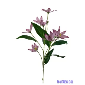 Virágos ág 79cm - Mályva