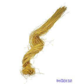 Ting Ting szálas száraz díszítő kb 68cm - Sárga