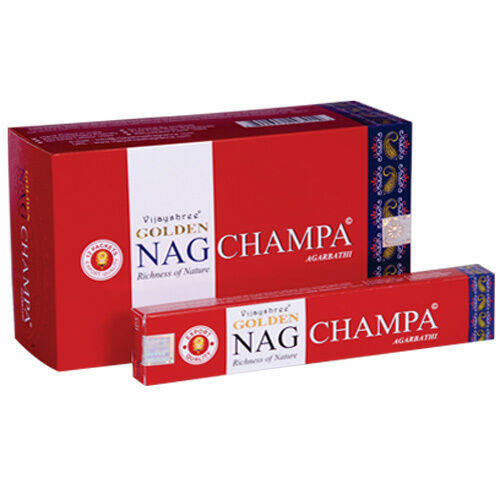 GOLDEN Nag Champa füstölő indiai maszala 15 g
